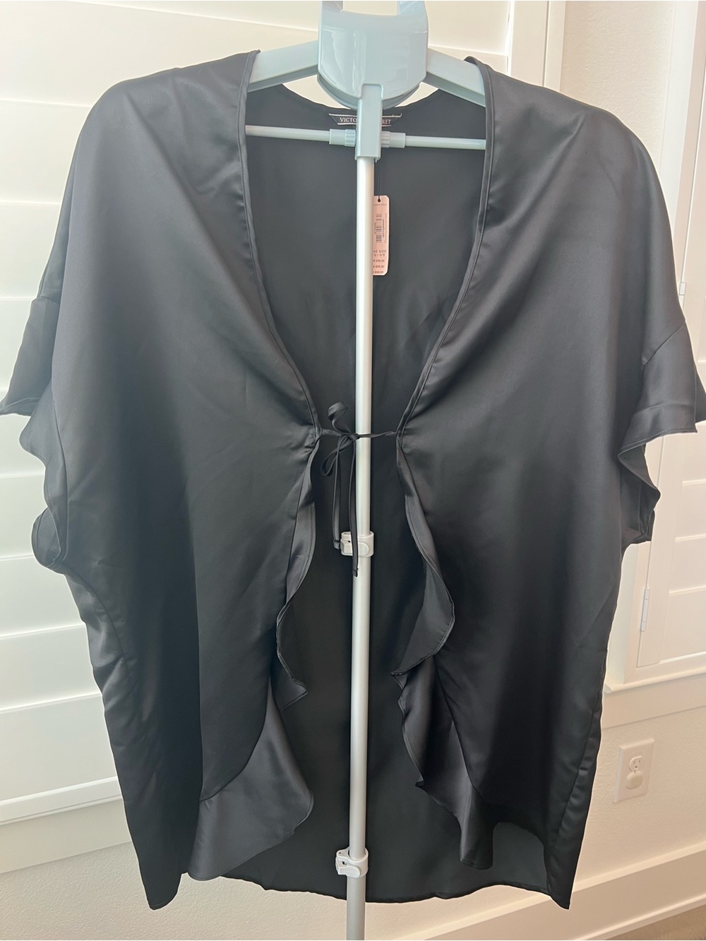 NWT Victoria’s Secret Black robe - OS - Picture 2 of 4